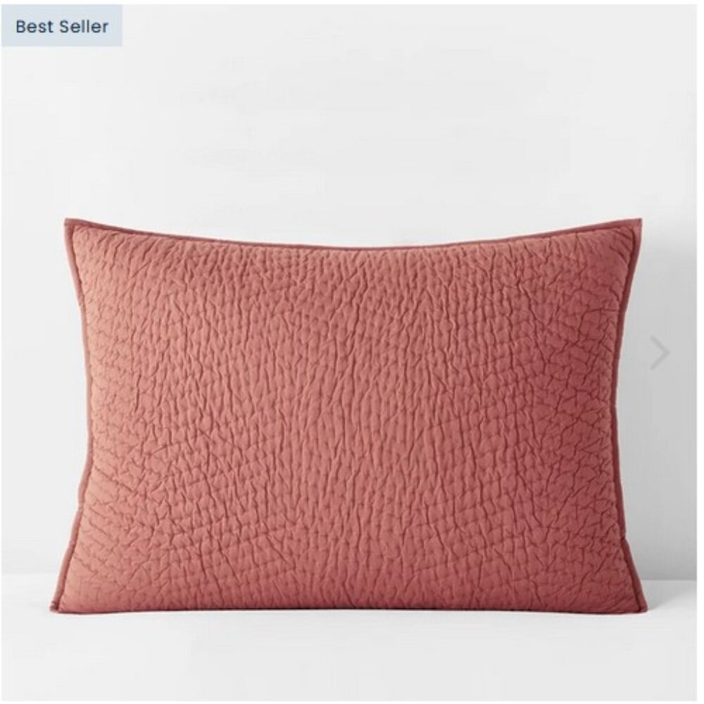 The Company Store Cotton Voile Quilted Pillow Sham
